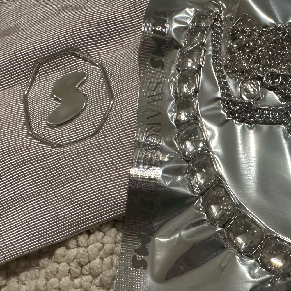 LIMITED SKIMS &Swarovski Bellychain accessory Imperial cut,White, StainlessSteel